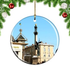 Lviv Ukraine Christmas ornament city travel souvenir