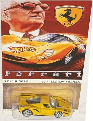 Yellow ENZO FERRARI Custom Hot Wheels 