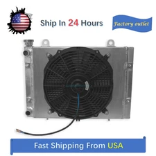 All Aluminum Radiator+Fan+Shroud Kit Fit Polaris 2010-2013 Ranger 400 500 800