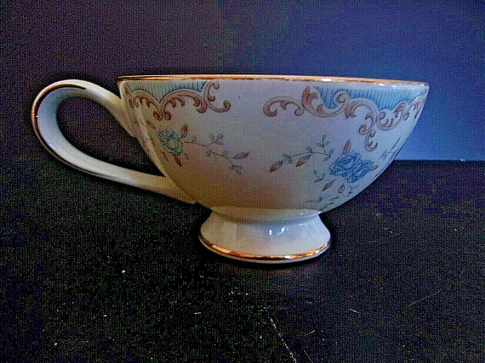 Imperial China W Dalton 5303 Seville Cup Only Blue Roses Gold Trim eBay