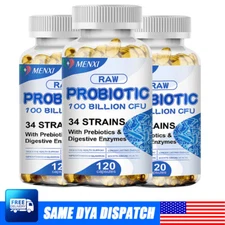 Probiotics Digestive Enzymes 100 Billion CFU Potency Immune Health 360 Capsules