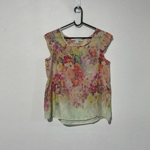 Laura Ashley Silk Top / Size Womens 8 - Picture 1 of 6