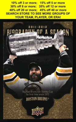 Boston Bruins Hockey Cards All Eras - You Pick - Part 1