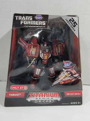 Transformers Titanium Series 25th Anniversary Die Cast Thurst New Sealed Package