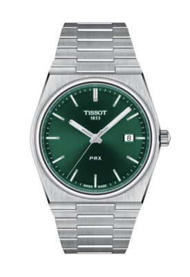 Tissot PRX T137.410.11.091.00 Quarz grünes Zifferblatt 40 mm Edelstahl-Uhr