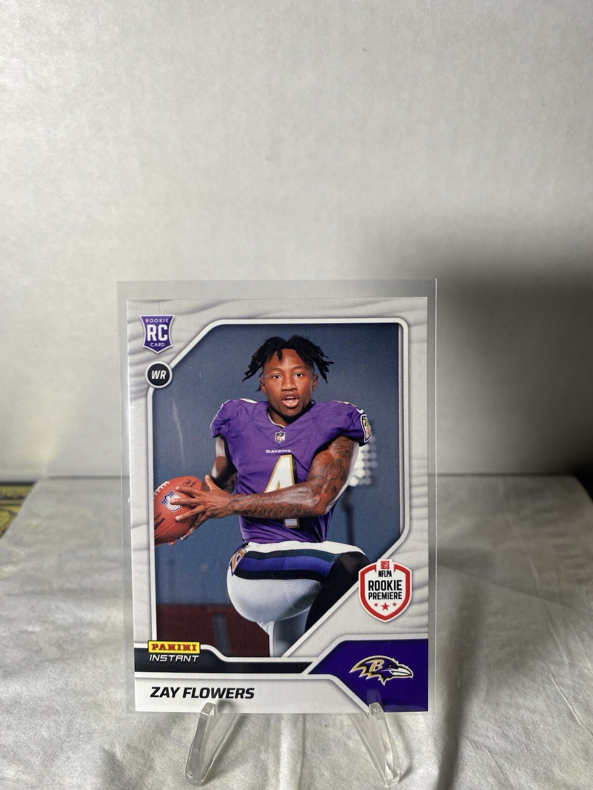 Zay Flowers 2023 Panini Instant RPS First Look #9 Ravens Rookie Card RC