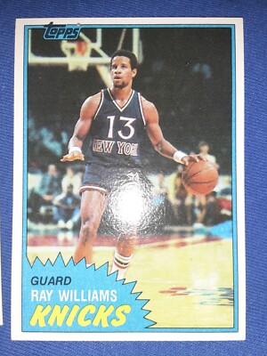 1981 Topps #28 Ray Williams  New York Knicks  MVP HOF NBA LEGEND MT