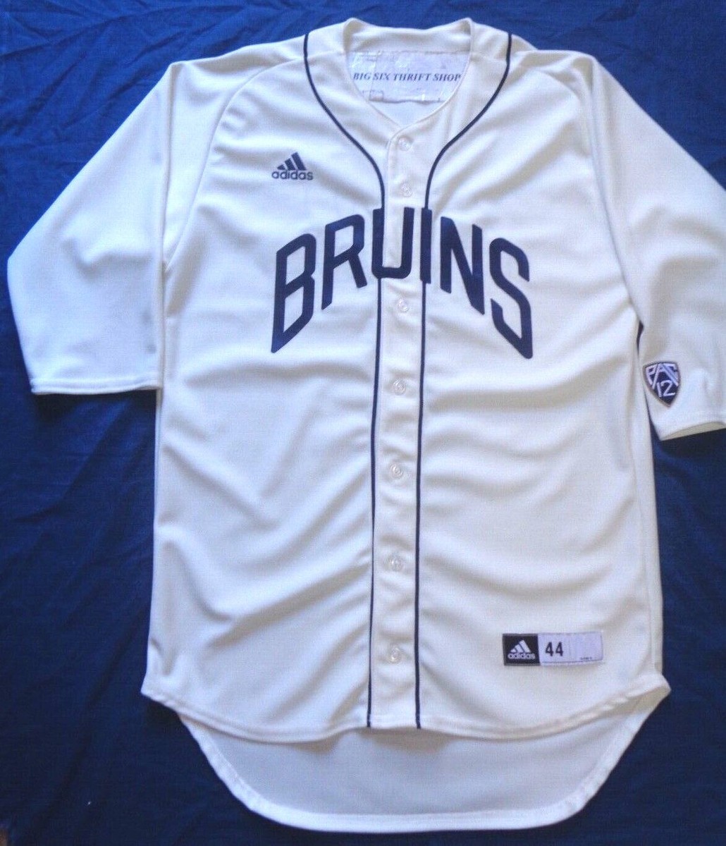 UCLA BRUINS アメフト ゲームシャツ ナンバリング 21 XL Authentic Adidas Pac 12 UCLA Bruins 42 NCAA Baseball Throwback