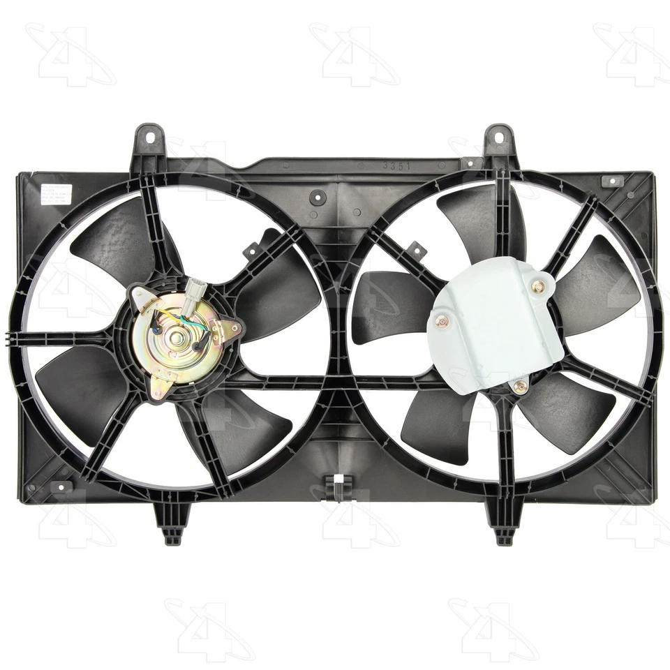 Para 2002-2005 Nissan Altima conjunto duplo de radiador e ventilador condensador 4 estações - Imagem 2 de 2