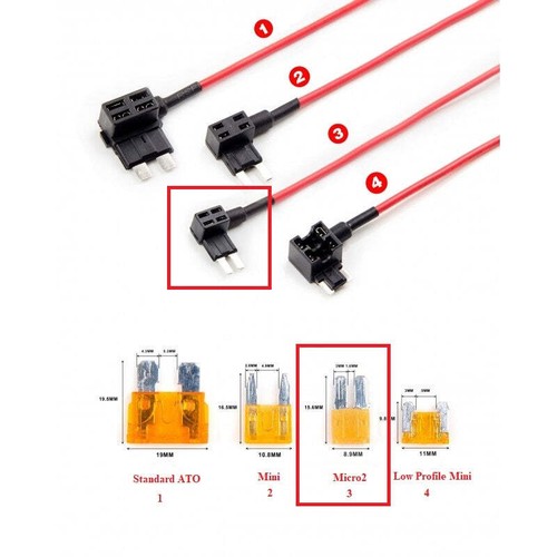 Viofo HK5 3-Wire Hardwire Kit for the VS1 (sold with or without fuse taps) - Picture 10 of 21