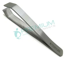 Tweezer 8.5cm Straight Broad End Stainless Steel Premium Instruments