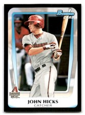 John Hicks 2011 Bowman Draft Picks & Prospects Baseball #BDPP1 Diamondbacks