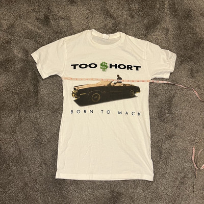 Too $hort Born To Mack T-Shirt Size Small White Unbranded