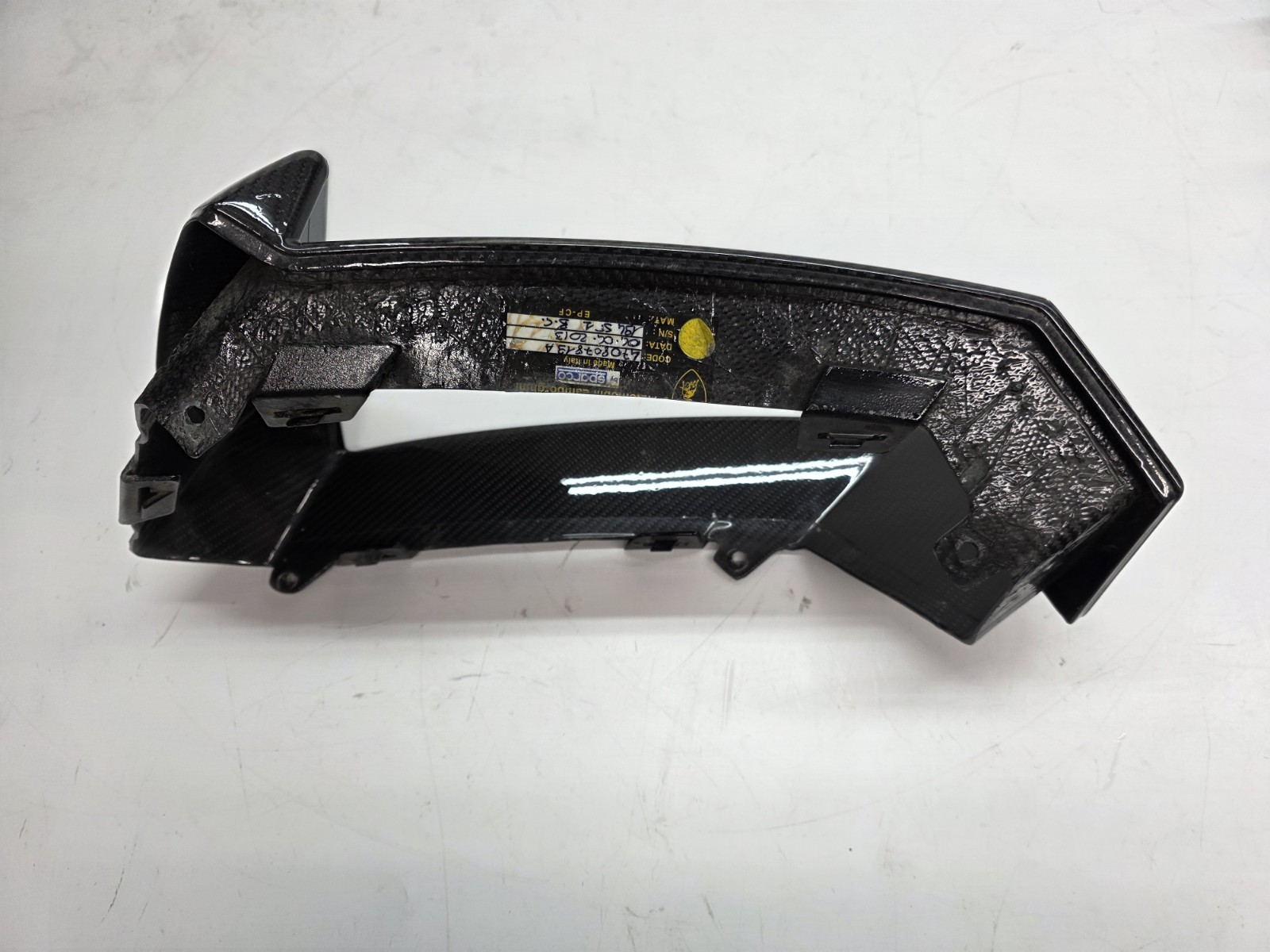 LAMBORGHINI AVENTADOR LP700 DRIVER LEFT SIDE CARBON GRILL SURROUND TRIM OEM 