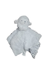 Carters Just One You Lamb Lovey White Sheep Baby Security Blanket Swirls Stars