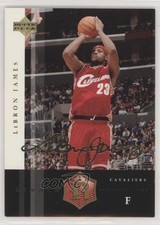 2004-05 UD Rivals Box Set Gold Facsimile Signature LeBron James #8 e6p