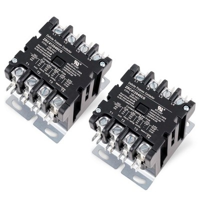 Ultra Durable 4 Pole Contactor 40 Amp 120 VAC Coil - Compatible for Relays, Air