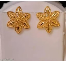 South Indian Traditional Gold Plated Bridal Necklace Set with Earrings for Women