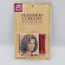 Vintage Goody Perm-Rod Curlers Red 16 Extra Small 430/1 NOS USA Hair Rollers