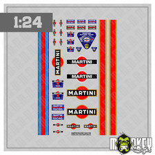 Martini Design Sticker Set 1:24 1:18 Model Ki...