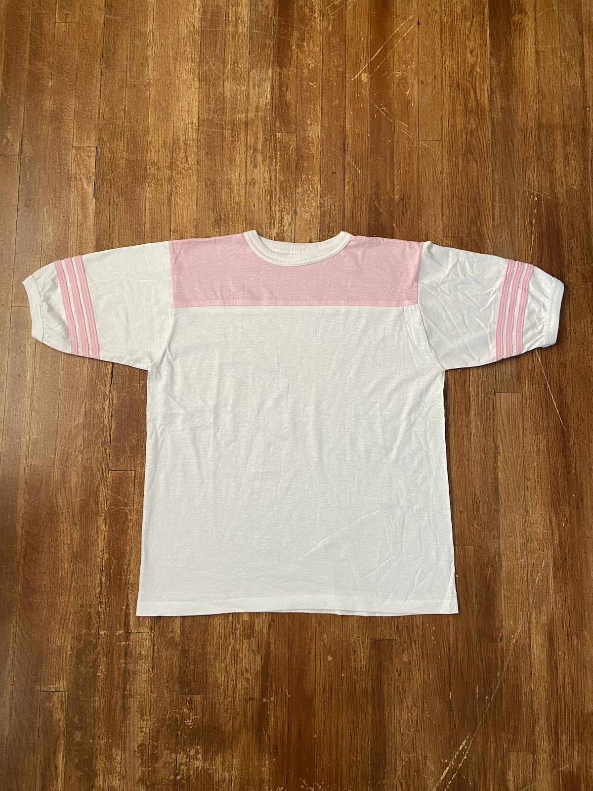 Deadstock Vintage 80s Single Stitch Classic Retro Ringer T-Shirt Adult XL USA