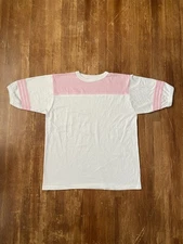 Deadstock Vintage 80s Single Stitch Classic Retro Ringer T-Shirt Adult XL USA