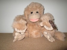 FOLKMANIS Folktails Tan Plush 14" Fluffy Furry Monkey Full Body Puppet