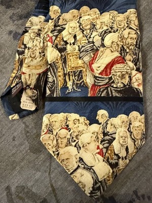 Museum Artifacts Handmade 100% Silk Law, Barrister, Lawyer Themed Tie