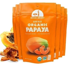Mavuno Harvest 100% Organic Dried Fruit, Jackfruit, Papaya,2 Ounce (Pack of 6)