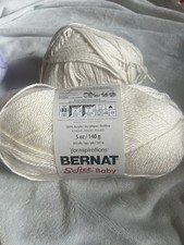 Bernat Softee Baby Yarn 5oz Antique White Light Weight 100 Acrylic Yarn NEW