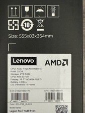 Lenovo Legion Pro 7 Laptop 16" OLED 240Hz RTX 5070 Ti/Ryzen 9 9955HX/32GB/2TB