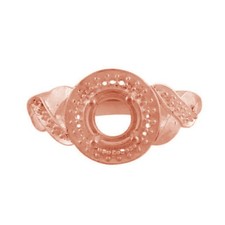 Semi Mount Causal Ring 5.5MM Round Shape Faceted Cut Sterling Silver