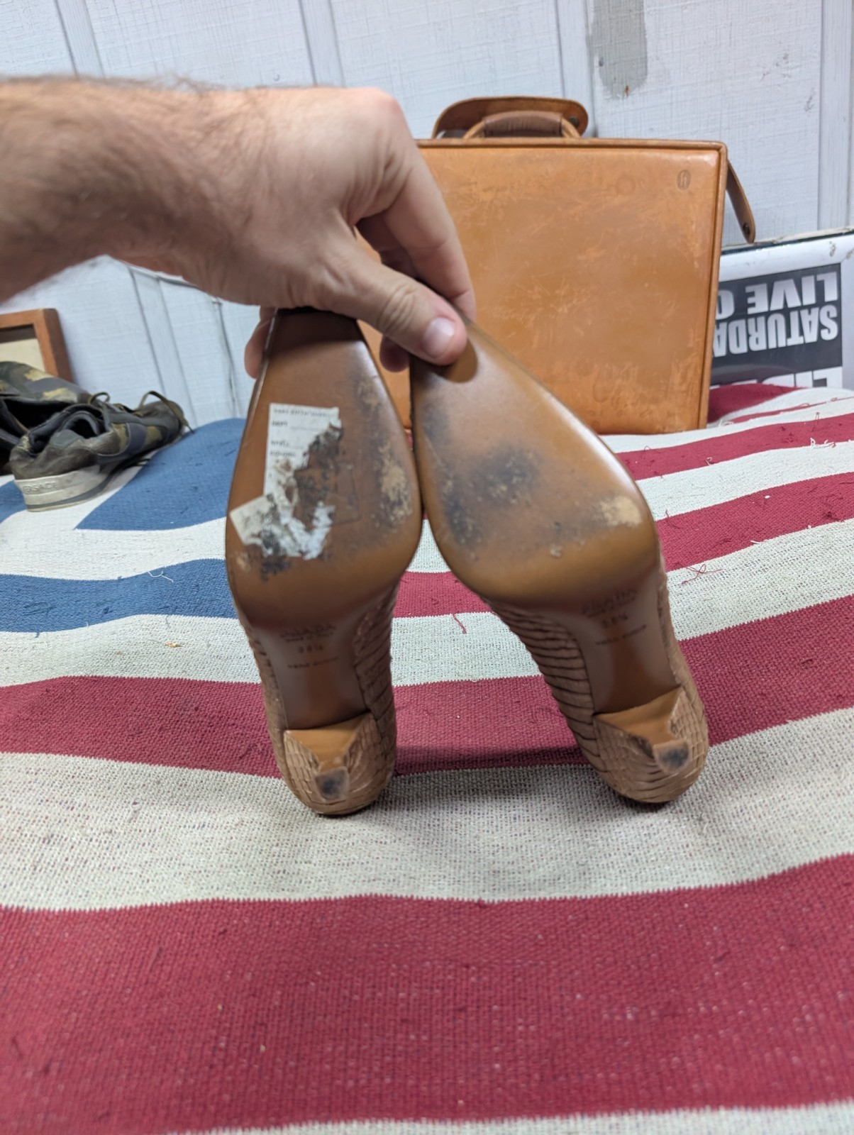 Prada Python Snakeskin Tan Ombre  Pointed Toe Pum… - image 13