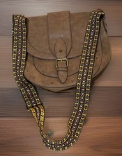 Dolce Girl Faux Leather Shoulder Bag Purse with Aztec Print Strap Western Rustic