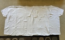 Fruit of the Loom Men's White Crew Neck T-Shirt Undershirts L 5 Pack new W/o tag
