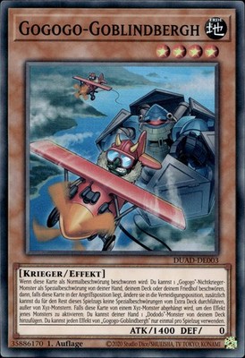 Gogogo-Goblindbergh DUAD-DE003 Super Rare Duelist's Advance Yugioh Karte Deutsch