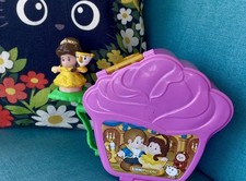 Fisher-Price Little People Belle + Chip 2015 Disney Princess Fold n Go Rose Set