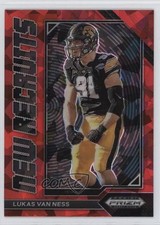 2023 Panini Prizm Draft Picks New Recruits Red Ice Lukas Van Ness #NR-18 9hx