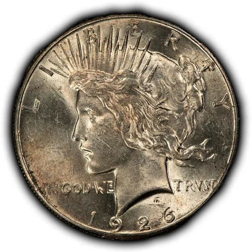 1926 $1 Silver Peace Dollar - BU Semi Key Date - SKU-D7271