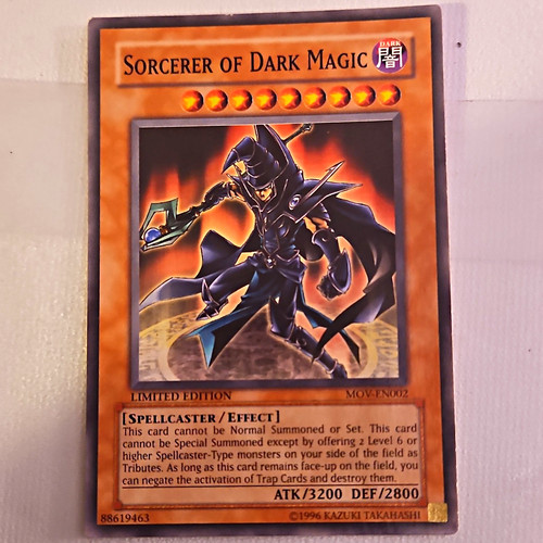 Sorcerer of Dark Magic MOV-EN002 YuGiOh Movie Pack card