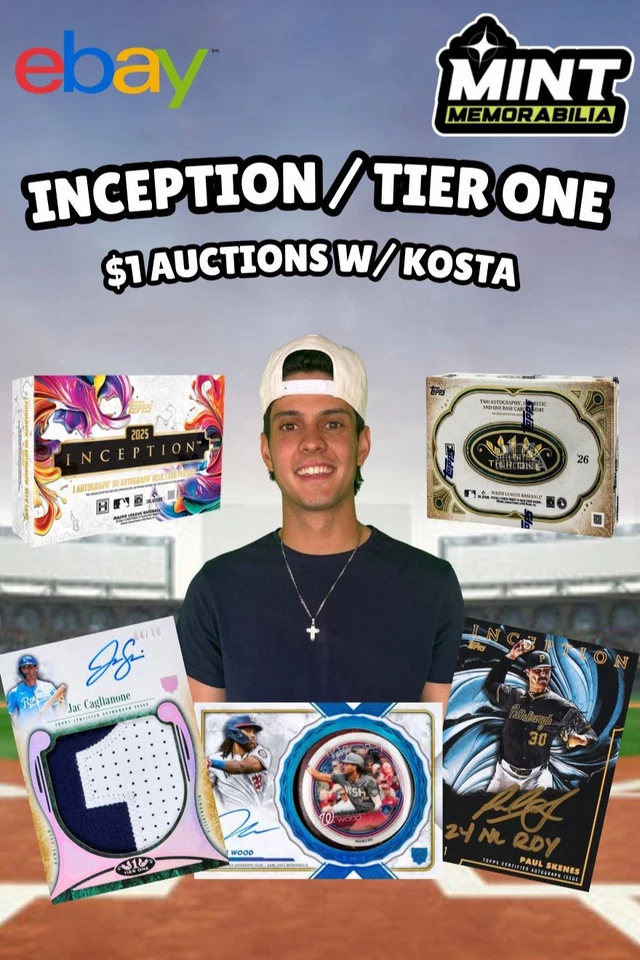 $1 STARTS 2026 TIER ONE + 2025 INCEPTION W/ KOSTA