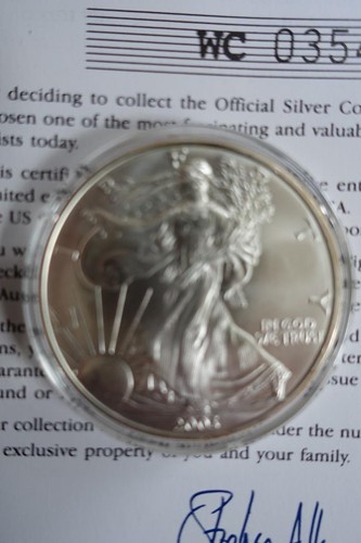 MONEDA DE UN DÓLAR DE PLATA LIBERTY 2003 EE. UU. 1 oz (28,34 g) encapsulada - Imagen 6 de 6