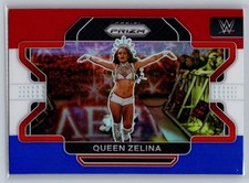 2022 Panini Prizm WWE Queen Zelina #44 Red White Blue Prizm RAW WWE Card