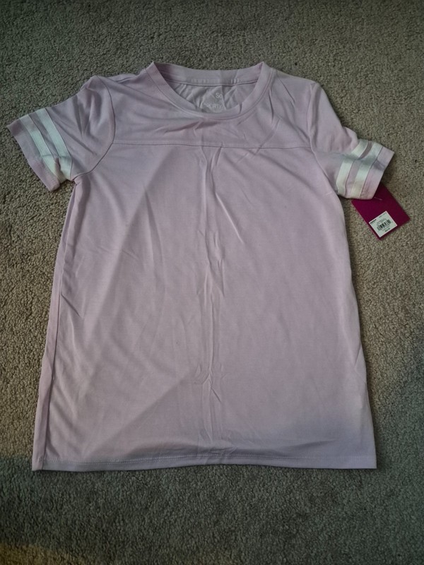 SO Pink Sporty Short sleeve Top Size L (10/12) NWT plus Jeans BONUS!