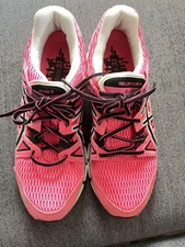 Men 8.0US Almost Fluorescent Pink Asics Sneakers