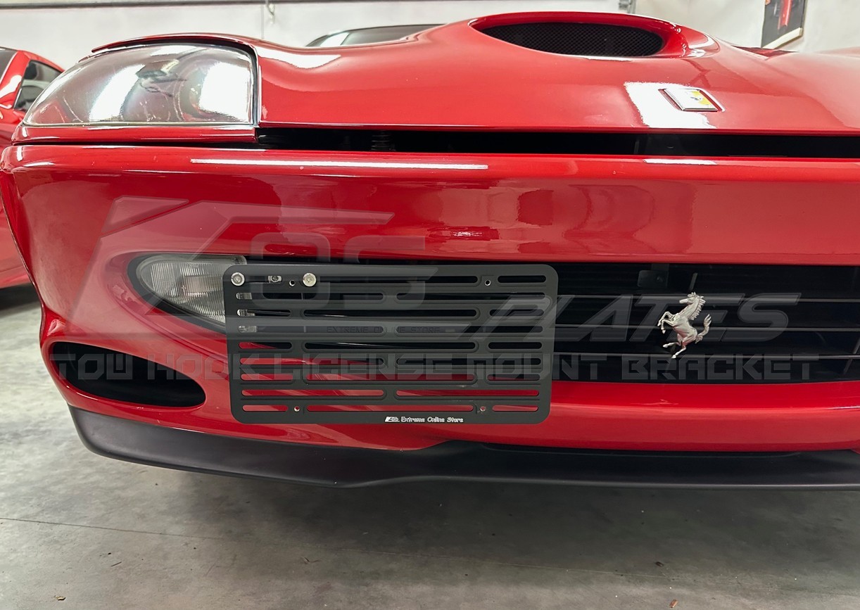 EOS Plate For Ferrari 550 Maranello | Full Sized Front Tow Hook License Bracket