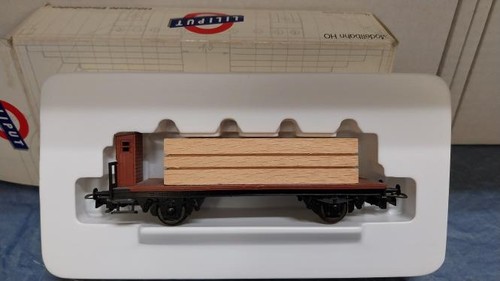 Liliput Flachwagen Bremserhaus Holzladung 20600 | Condition: Neu