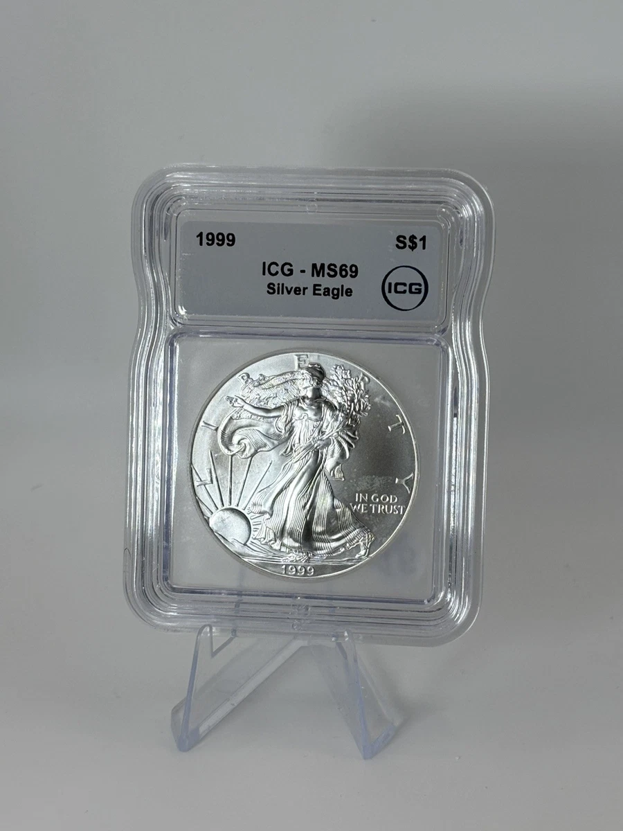 American Eagle MS 69 Graded 1999 Silver Bullion Coins | Updated