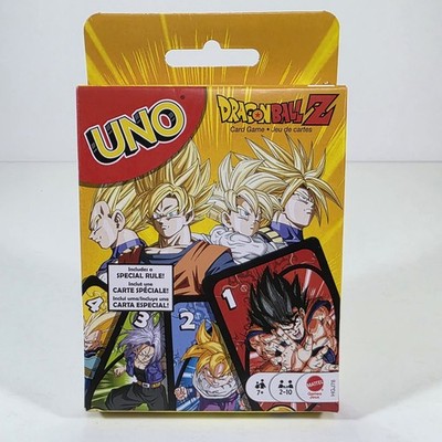 Mattel Uno DBZ Dragon Ball Z Edition Family Card Game Includes a Special Rule