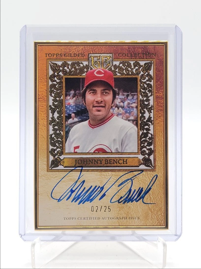 Johnny Bench Cincinnati Reds Baseball Serial Numbered Sports